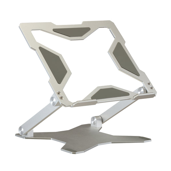 Laptop Stand | Portable Multi-Level Height and Angle Adjustable Laptop Riser | Silver & Black