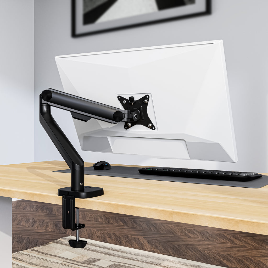 Adjustable Spring Monitor Stand | Single Screen (Clamp & Grommet Mount ...