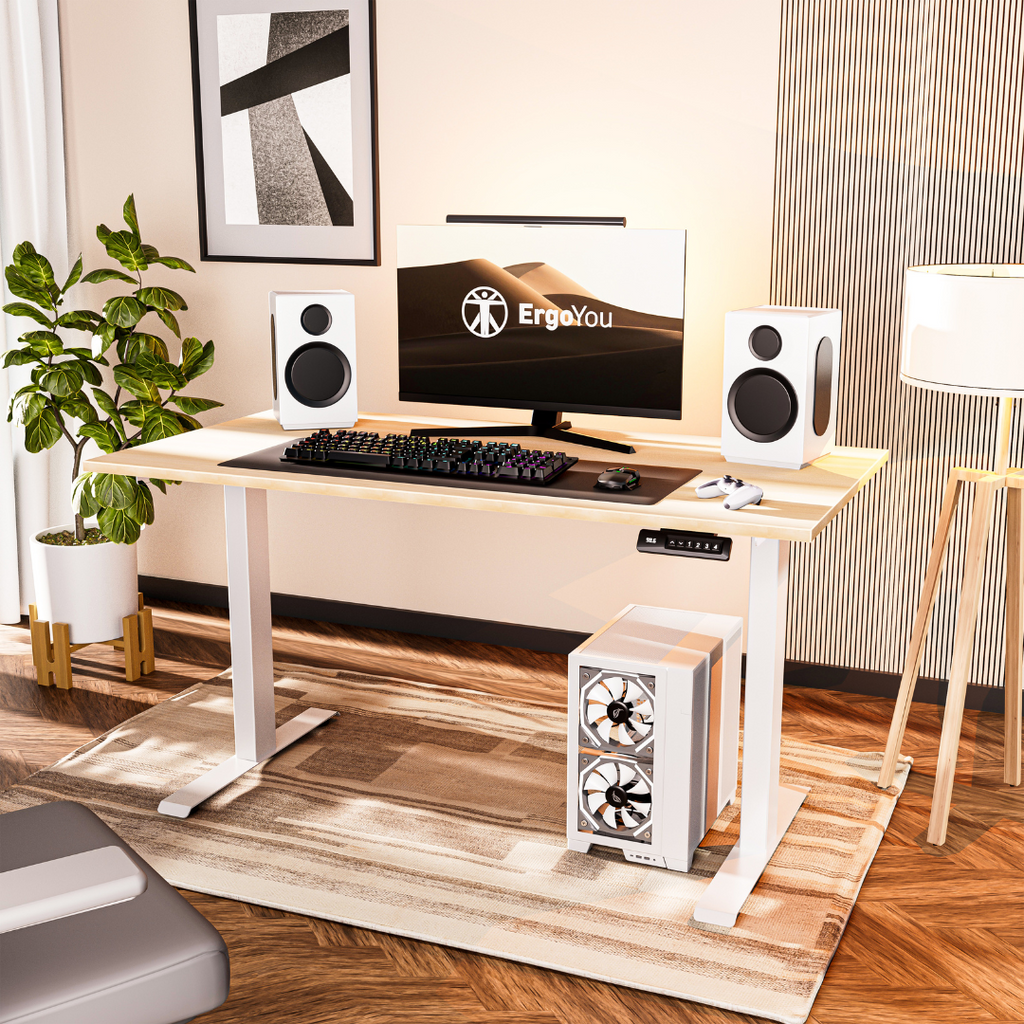 Dual Motor | Height-Adjustable Standing Desk (2 Stage) with Table