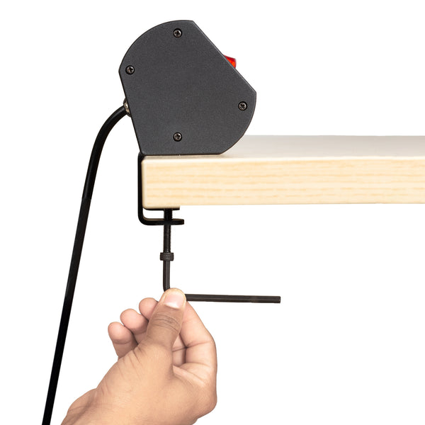 Desk Clamp Power Console | 3 Sockets & 2 USB