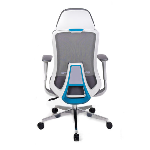 Z-Series | Ergonomic Chair | Slate Gray/Turquoise Trim